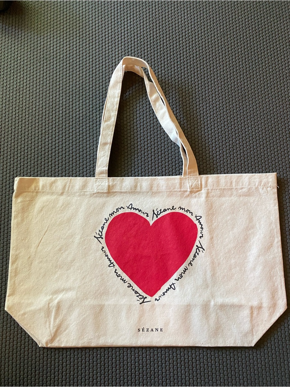 NWOT Sezane Heart Tote